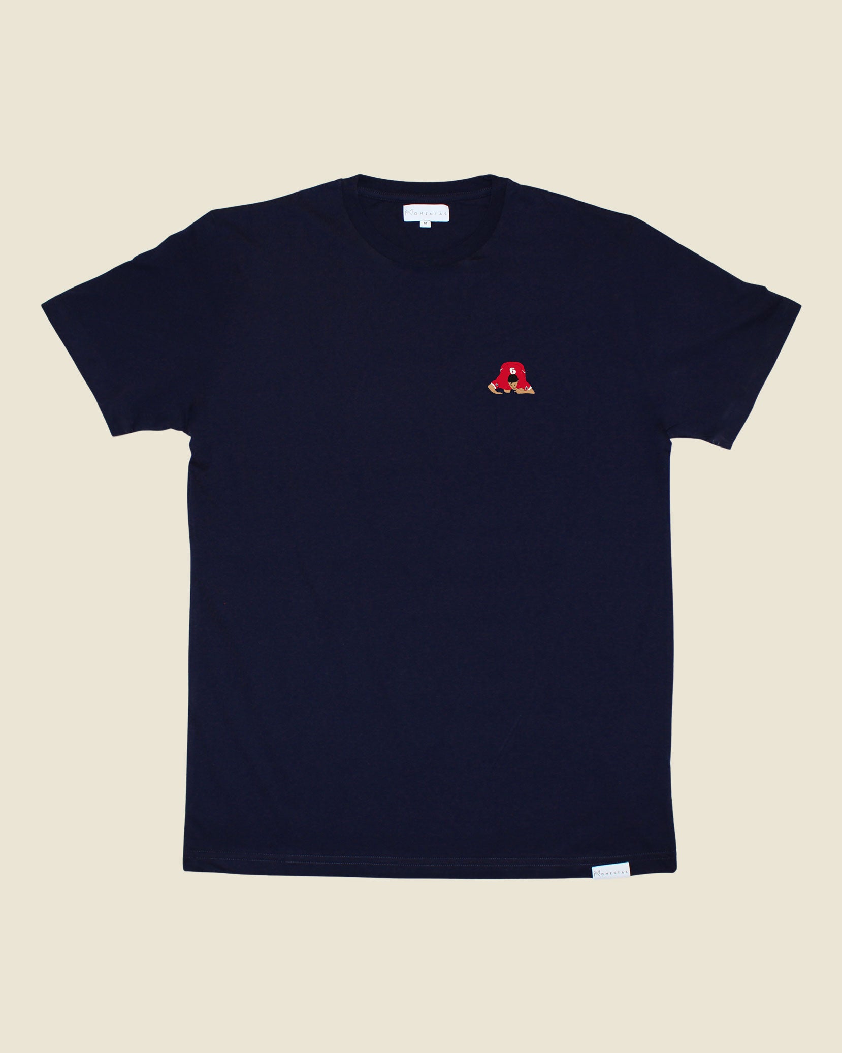 fodboldtrøje robbie fowler liverpool, navyblå t-shirt front