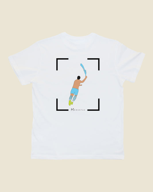 fodboldtrøje sergio agüero manchester city, hvid t-shirt ryg