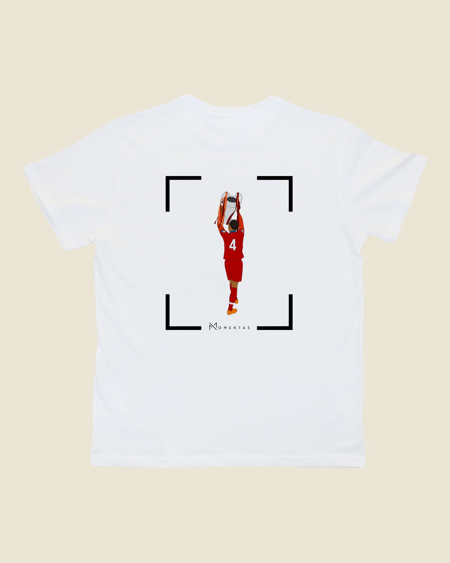 fodboldtrøje virgil van dijk liverpool, hvid t-shirt ryg