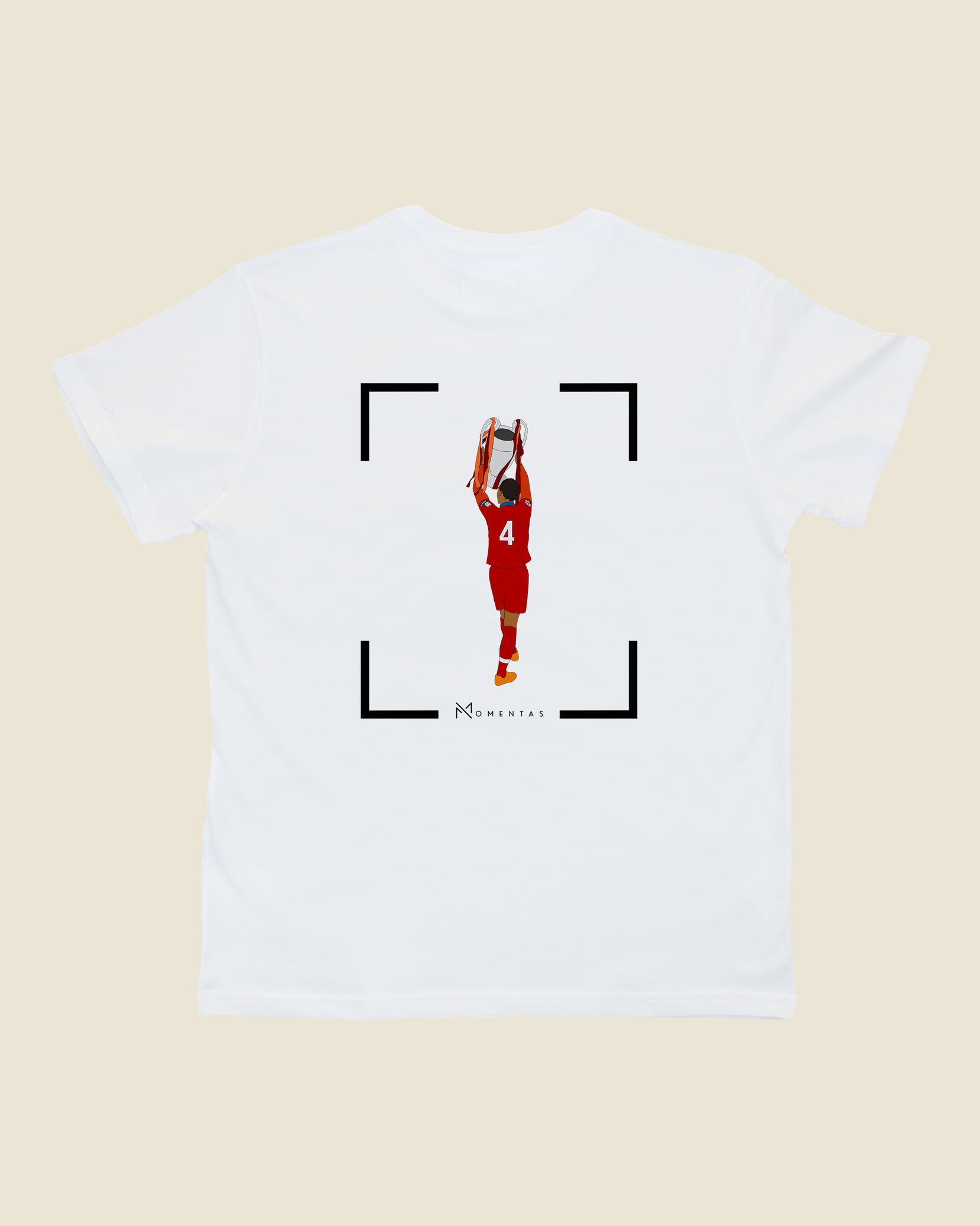 fodboldtrøje virgil van dijk liverpool, hvid t-shirt ryg