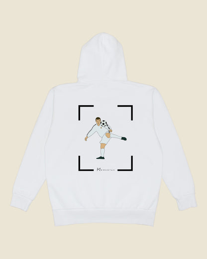 fodboldtrøje zinedine zidane real madrid, hvid hoodie ryg