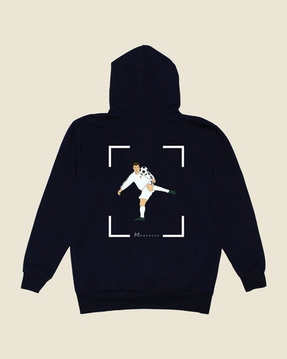 fodboldtrøje zinedine zidane real madrid, navyblå hoodie ryg