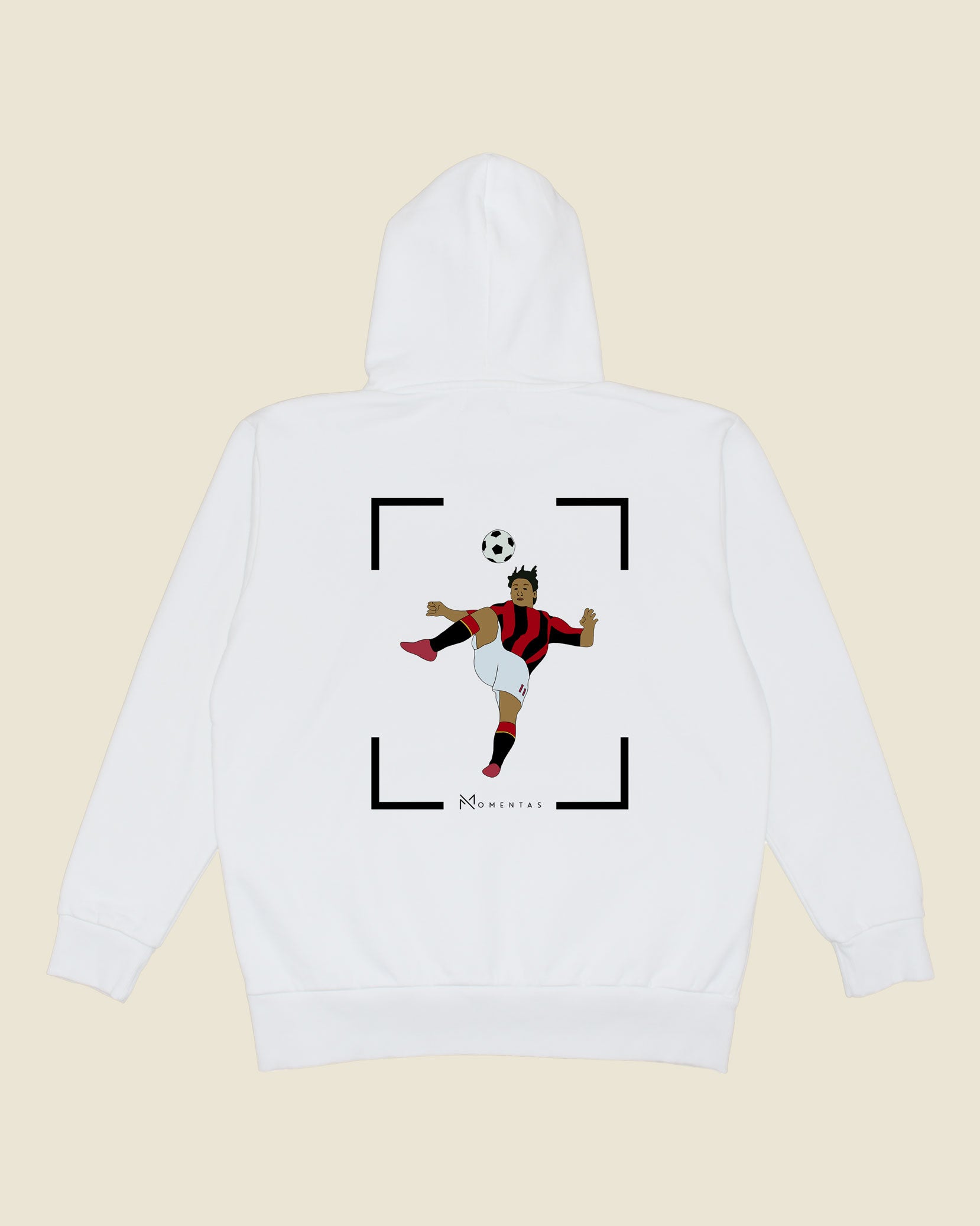 fodboldtrøje zlatan ibrahimovic ac milan, hvid hoodie ryg