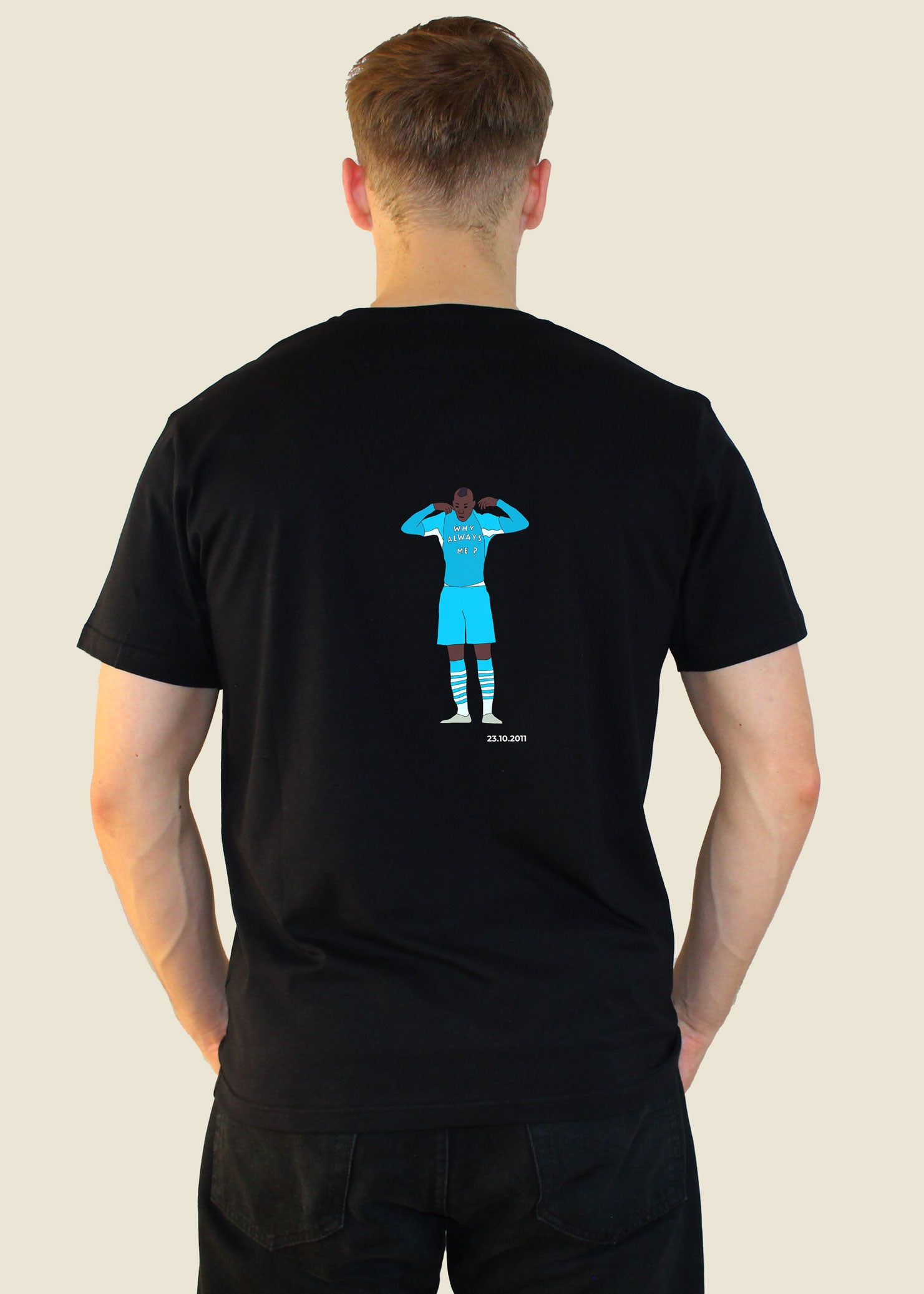fodboldtrøje mario balotelli manchester city england premier league t-shirt