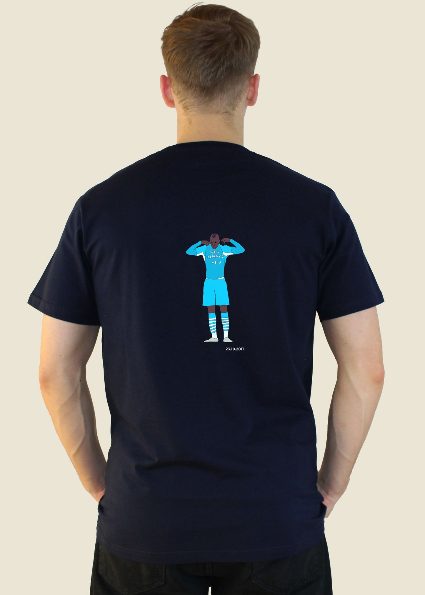 fodboldtrøje mario balotelli manchester city england premier league t-shirt