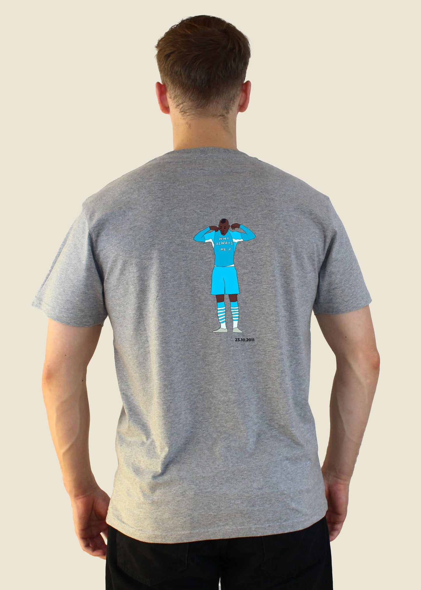 fodboldtrøje mario balotelli manchester city england premier league t-shirt
