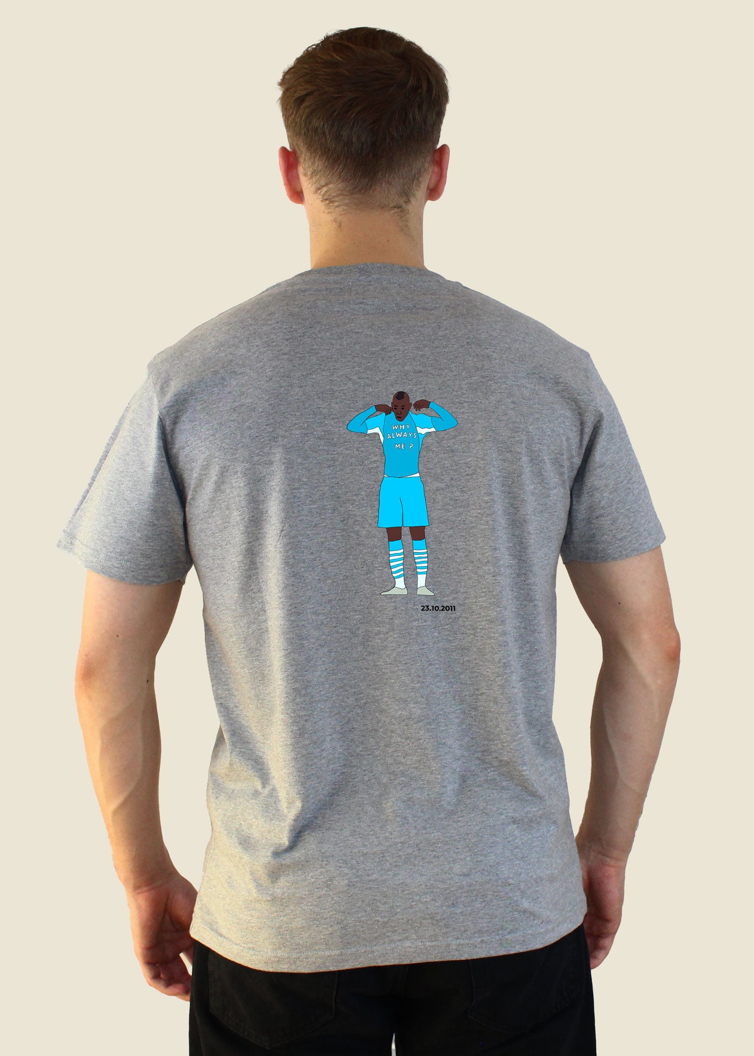 fodboldtrøje mario balotelli manchester city england premier league t-shirt