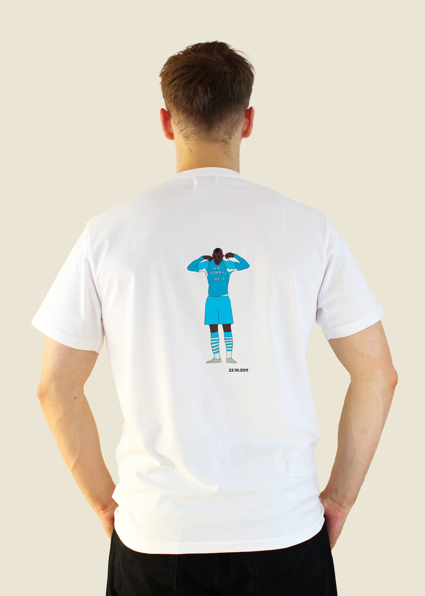 fodboldtrøje mario balotelli manchester city england premier league t-shirt