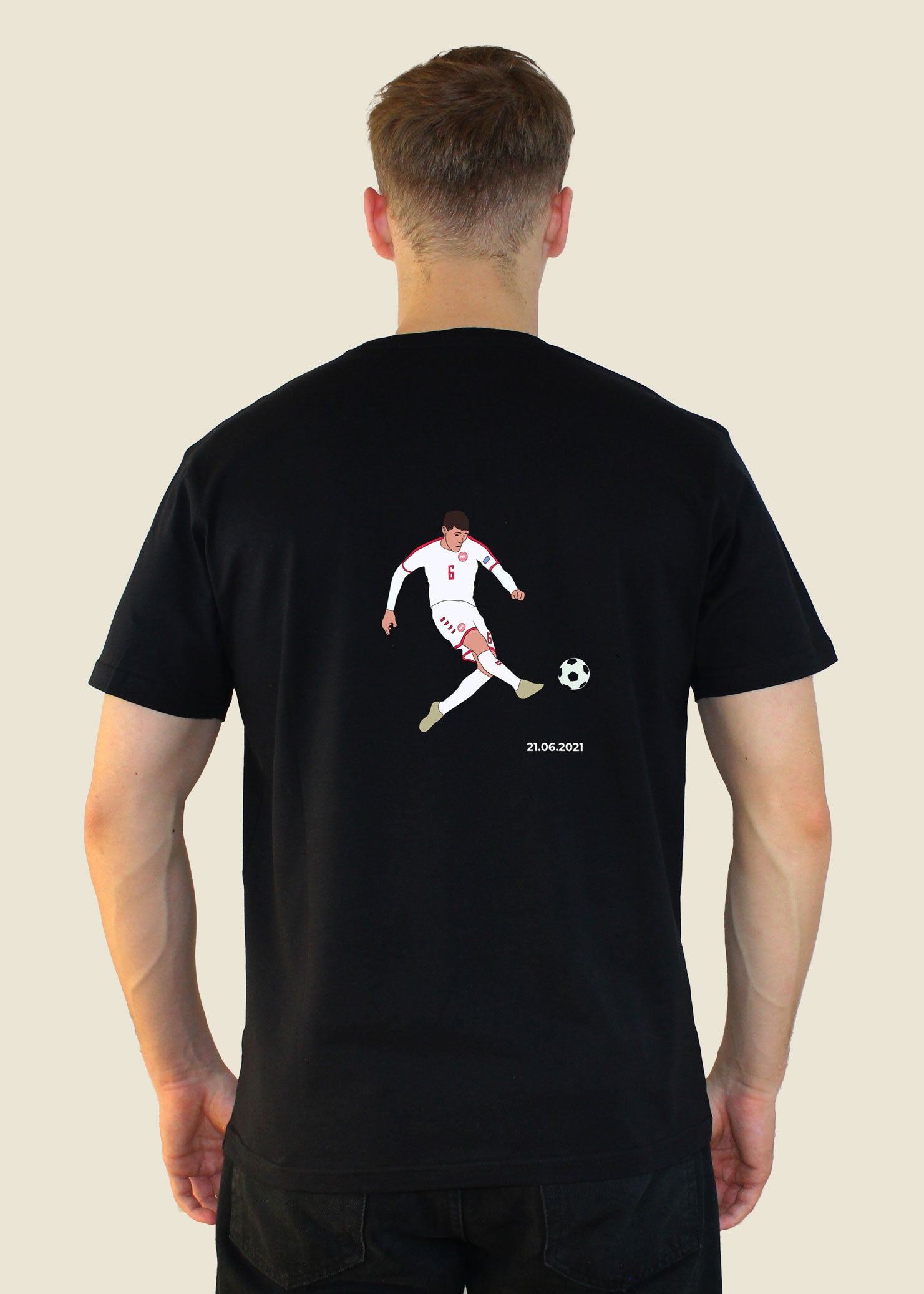 fodboldtrøje andreas christensen danmark landshold em t-shirt