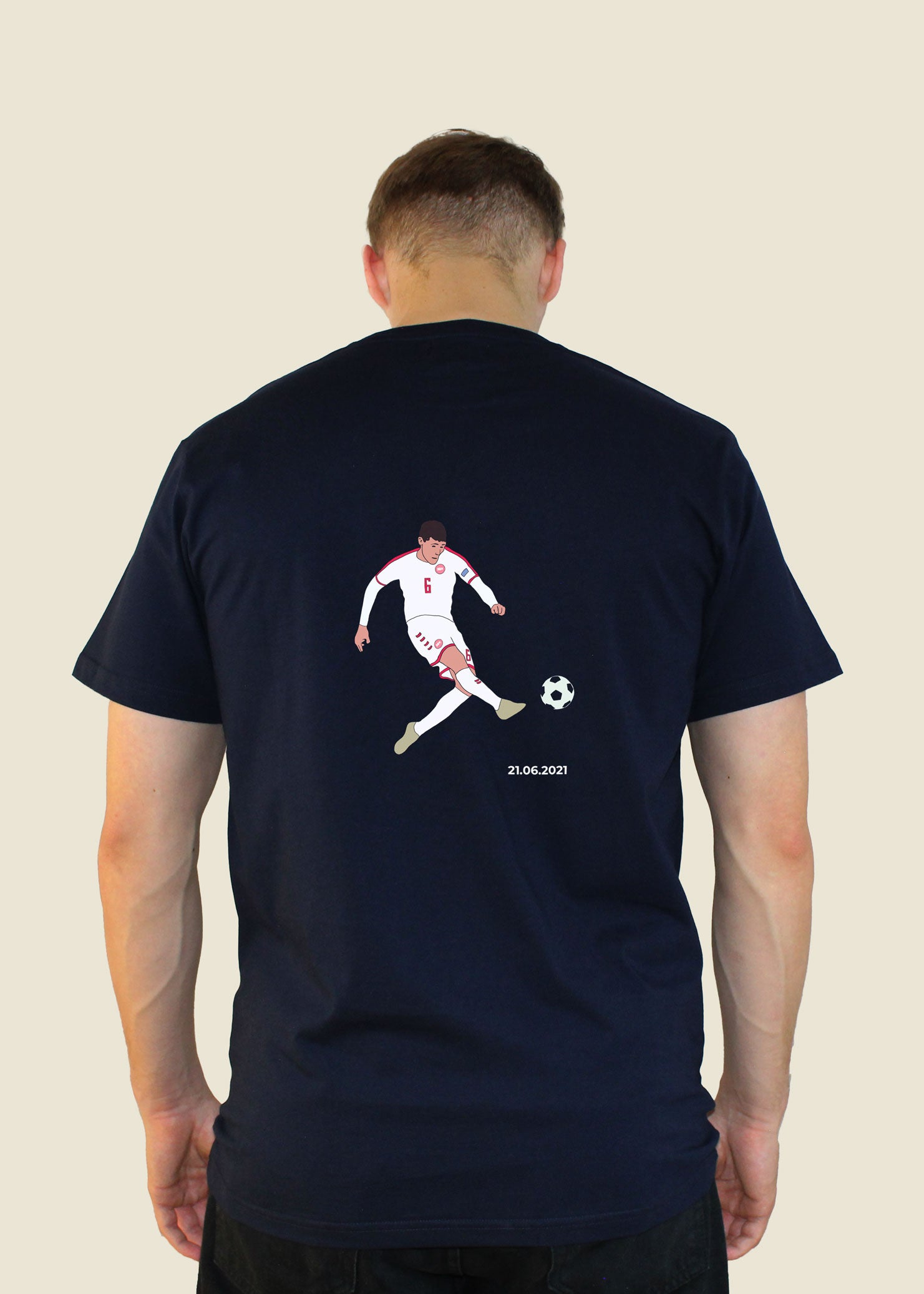 fodboldtrøje andreas christensen danmark landshold em t-shirt