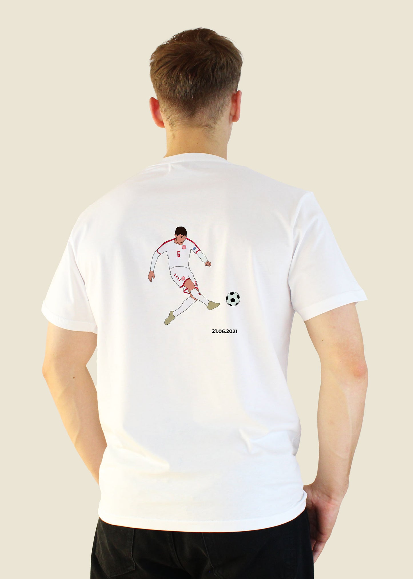 fodboldtrøje andreas christensen danmark landshold em t-shirt