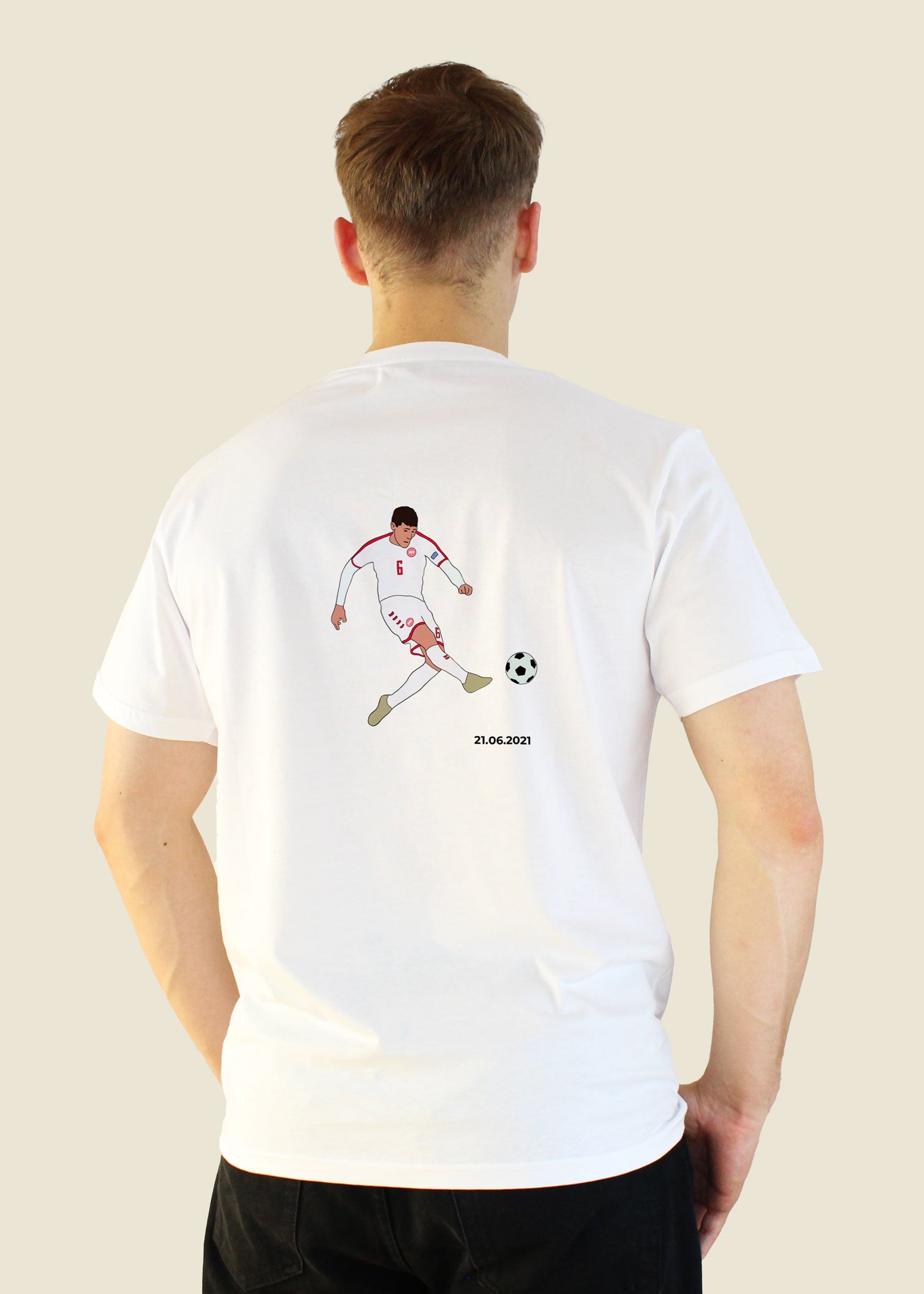 fodboldtrøje andreas christensen danmark landshold em t-shirt