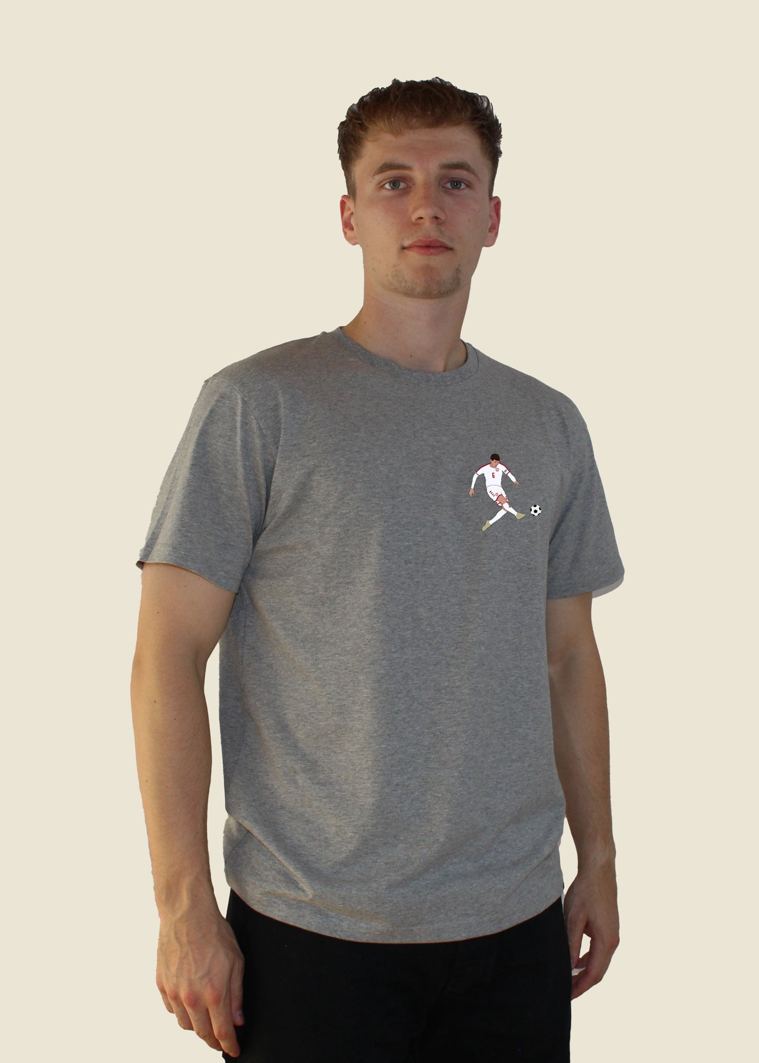 fodboldtrøje andreas christensen danmark landshold em t-shirt