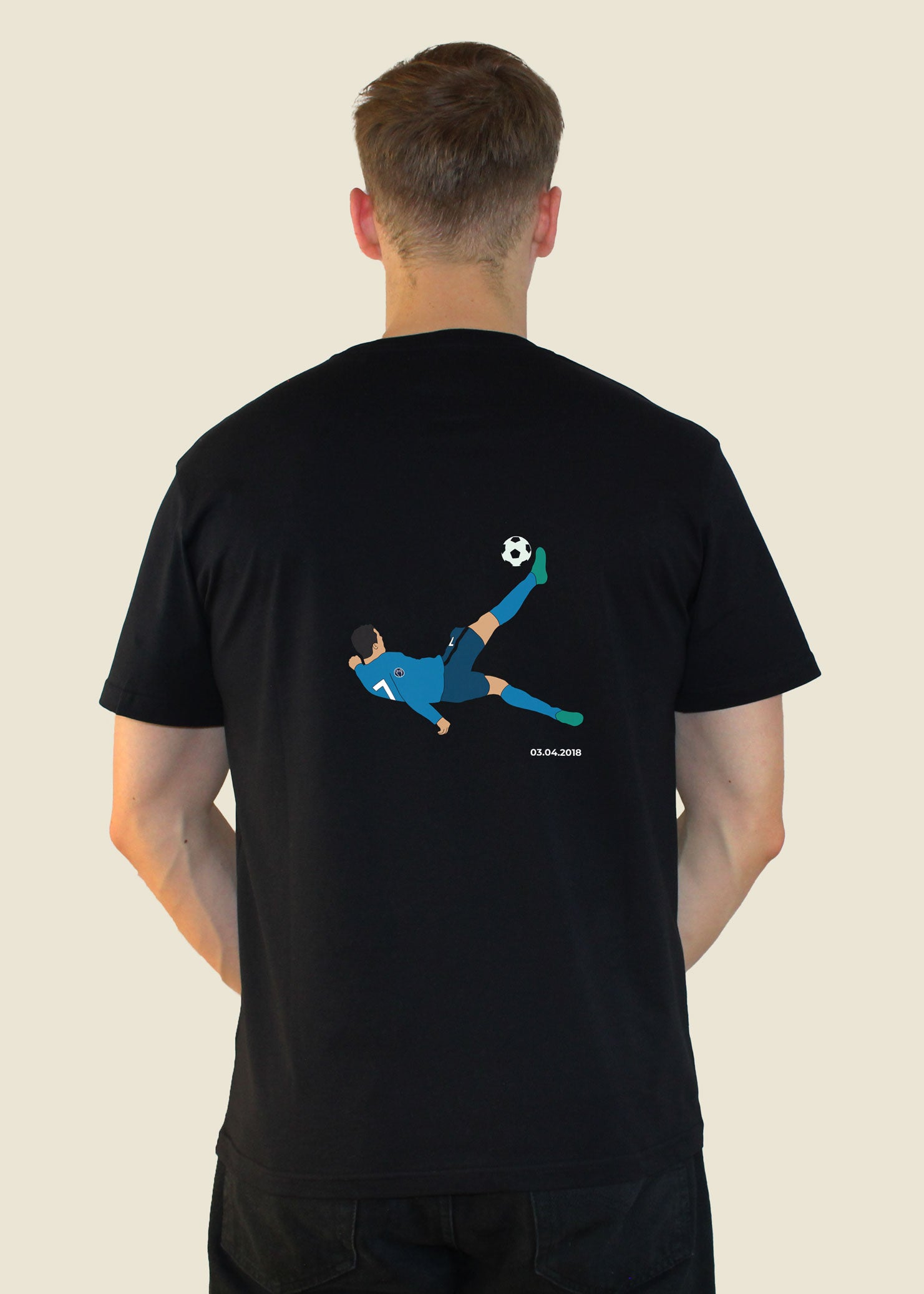 fodboldtrøje cristiano ronaldo real madrid spanien champions league t-shirt