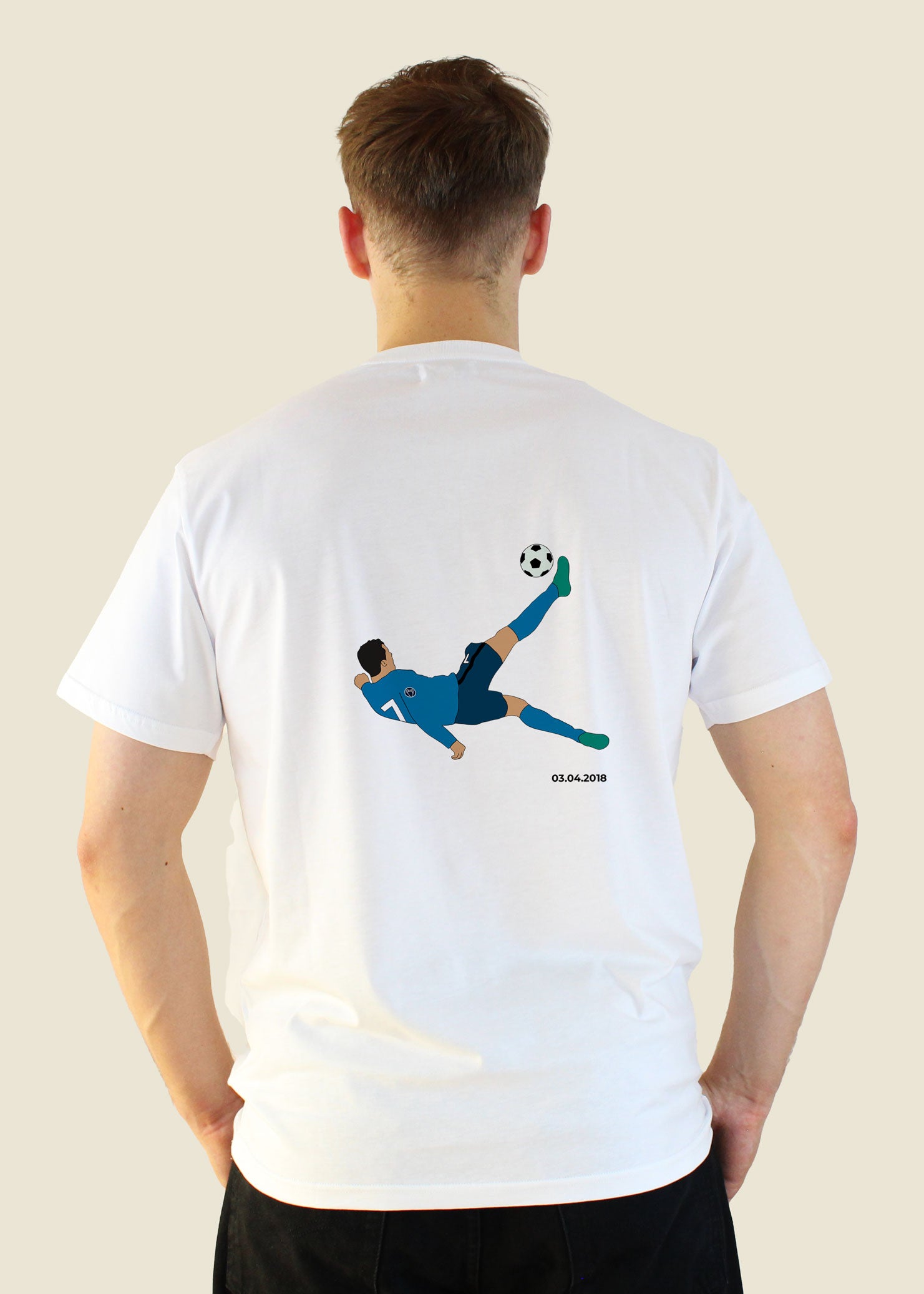 fodboldtrøje cristiano ronaldo real madrid spanien champions league t-shirt