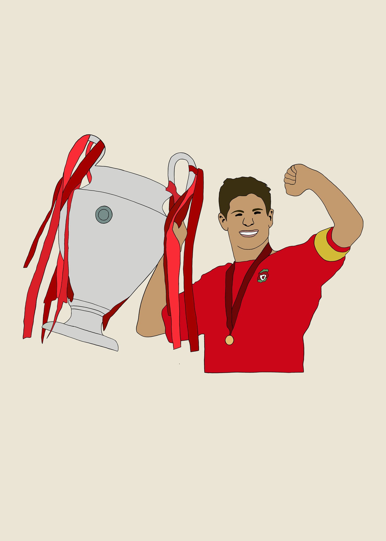 fodboldtrøje steven gerrard liverpool england premier league 
