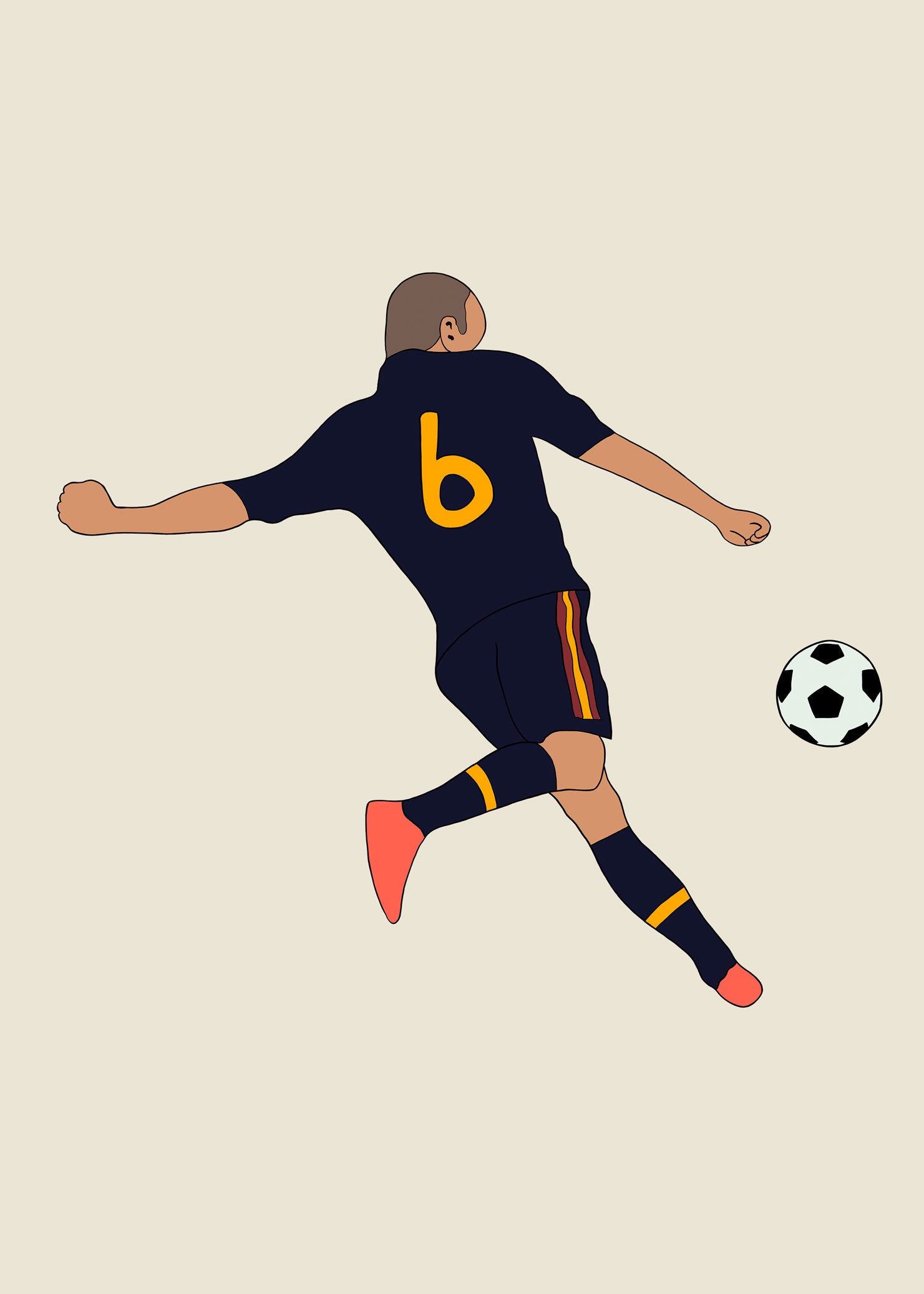 fodboldtrøje andres iniesta spanien landshold vm