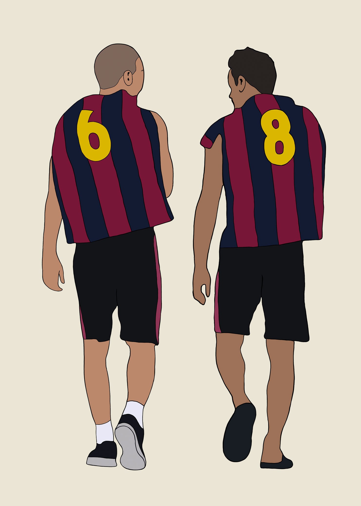 fodboldtrøje andres iniesta xavi barcelona spanien laliga 