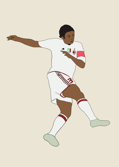 fodboldtrøje paolo maldini milan italien serie a