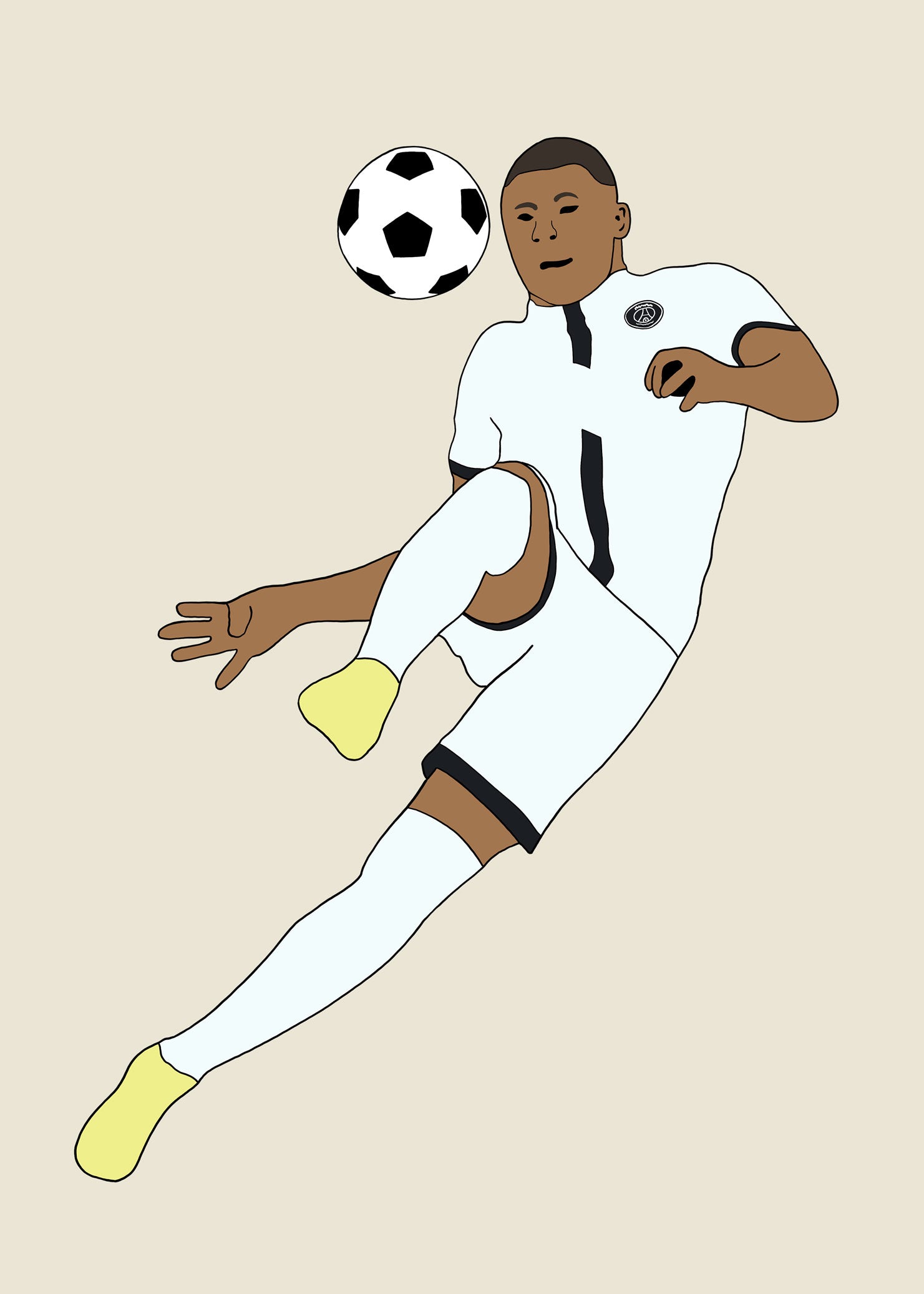 fodboldtrøje kylian mbappe psg frankrig ligue1