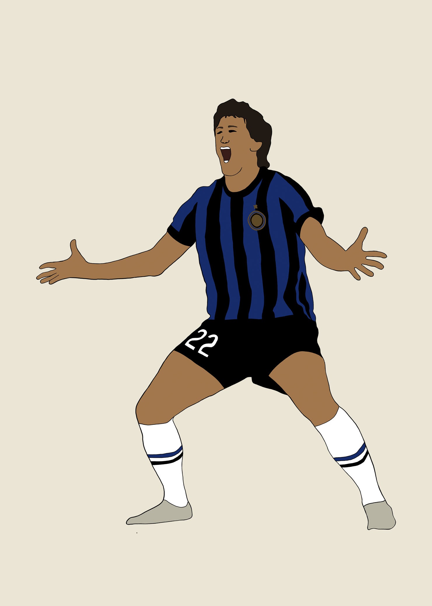 fodboldtrøje diego milito inter italien champions league 