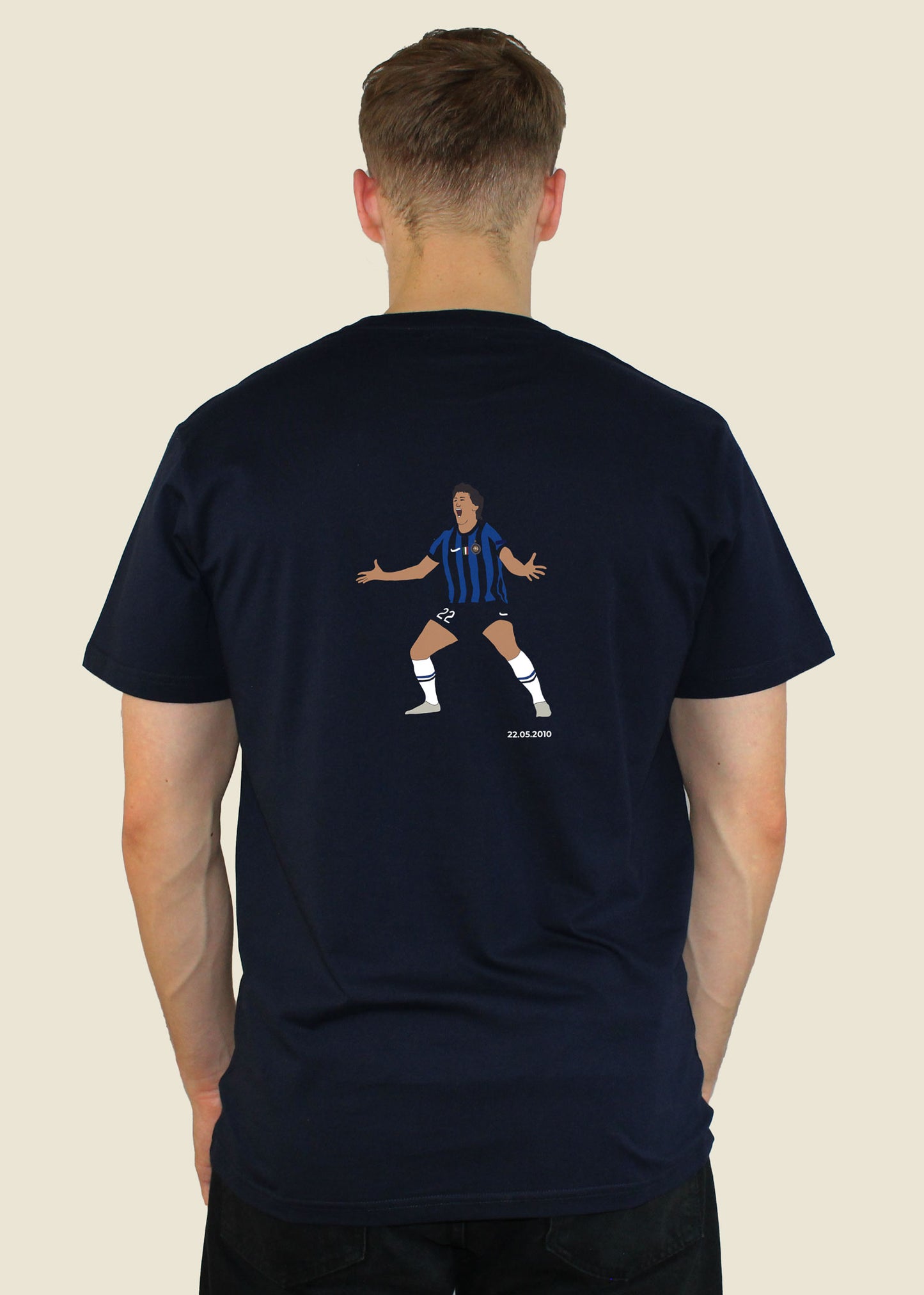 fodboldtrøje diego milito inter italien champions league t-shirt