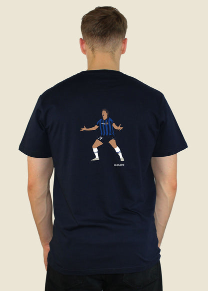 fodboldtrøje diego milito inter italien champions league t-shirt