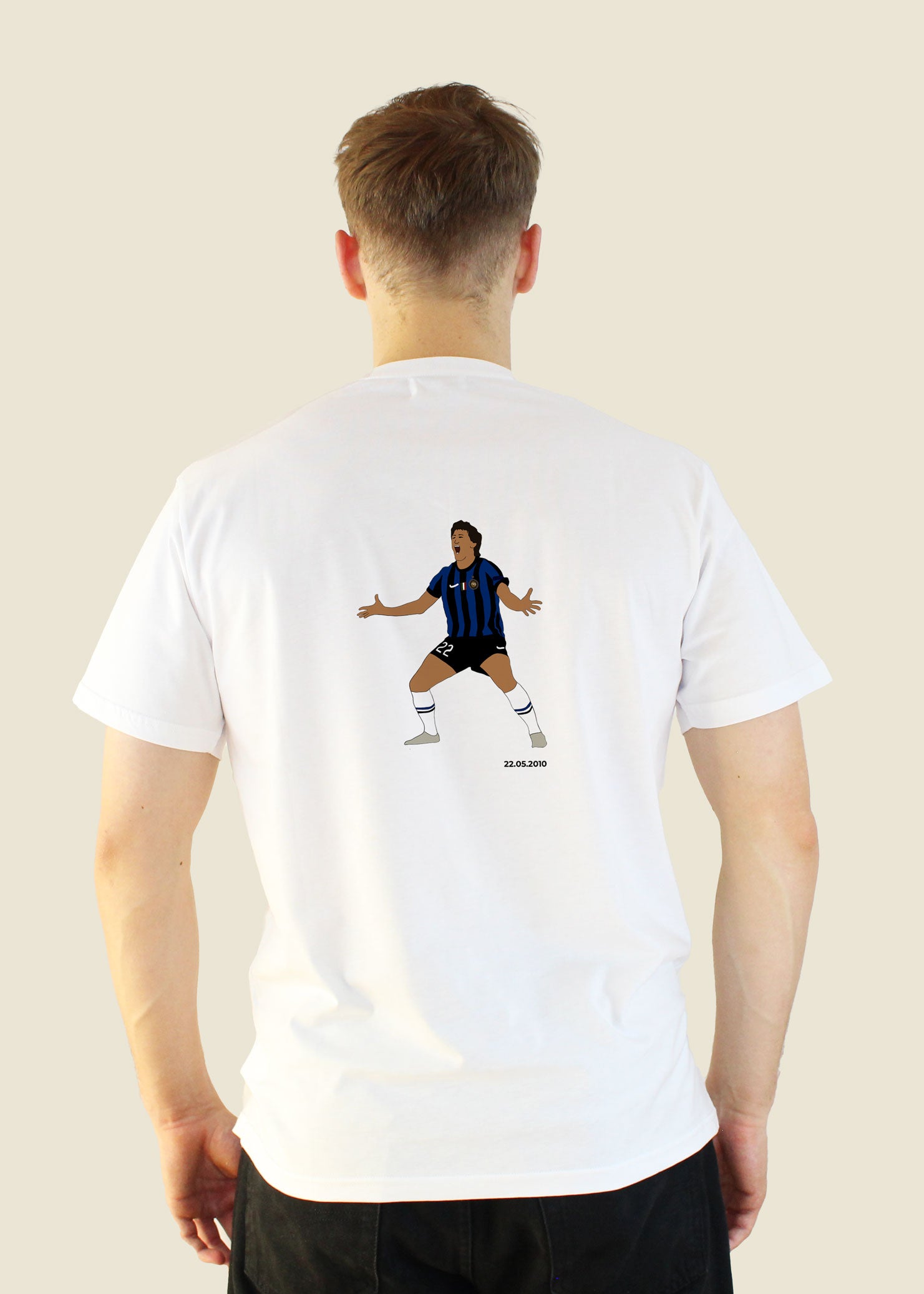 fodboldtrøje diego milito inter italien champions league t-shirt