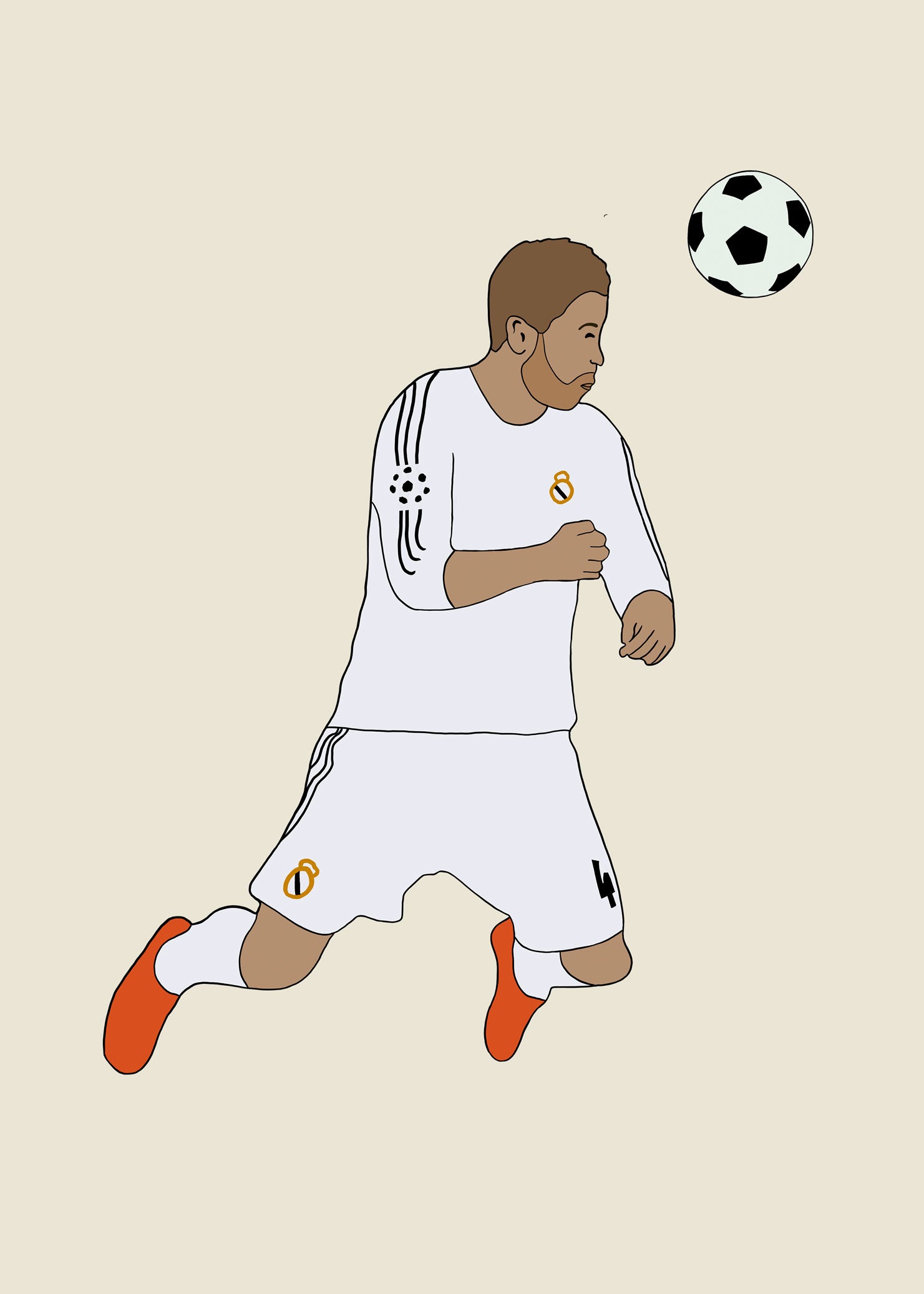 fodboldtrøje sergio ramos real madrid spanien laliga 