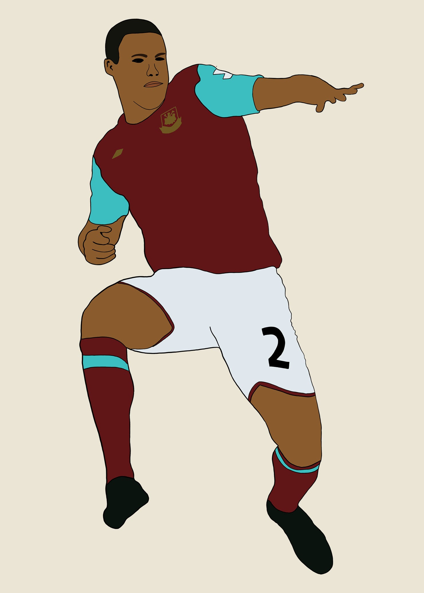 fodboldtrøje winston reid west ham england premier league 