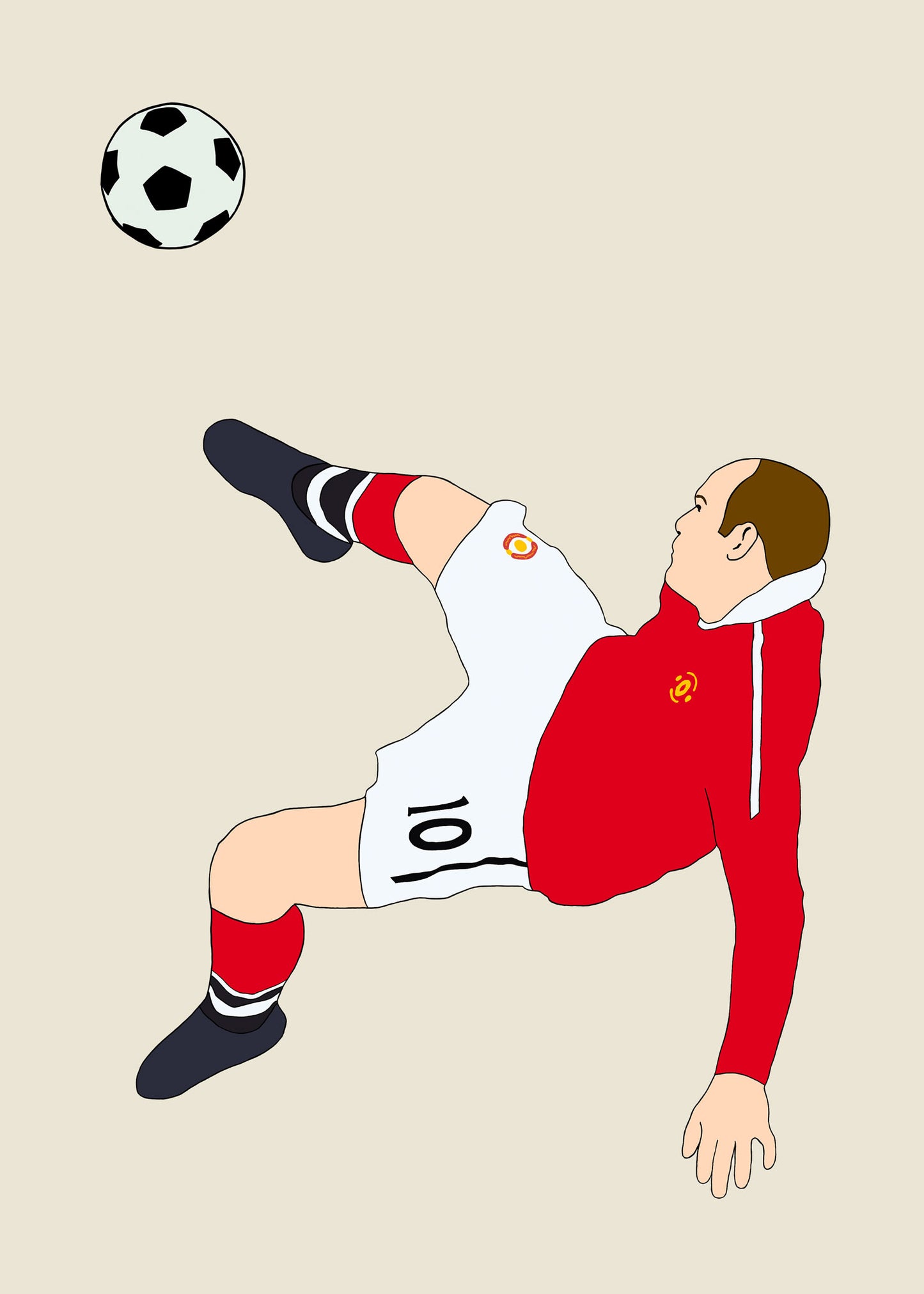 fodboldtrøje wayne rooney manchester united england premier league 